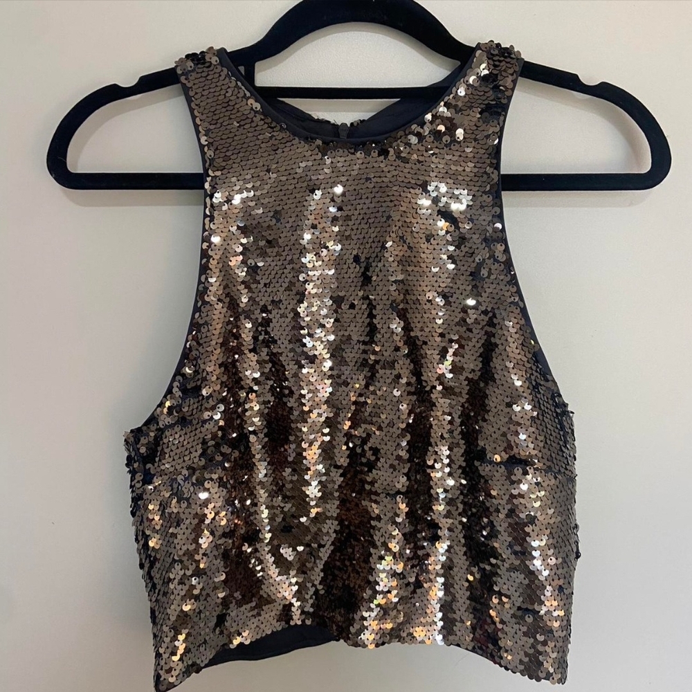 H&M Sequin Crop Top